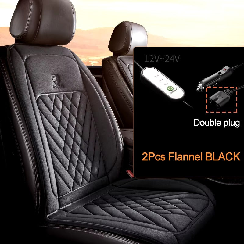 Heated Car Seat Flannel Cushion