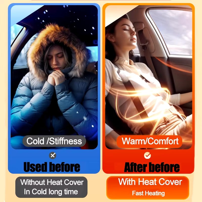 Heated Car Seat Flannel Cushion