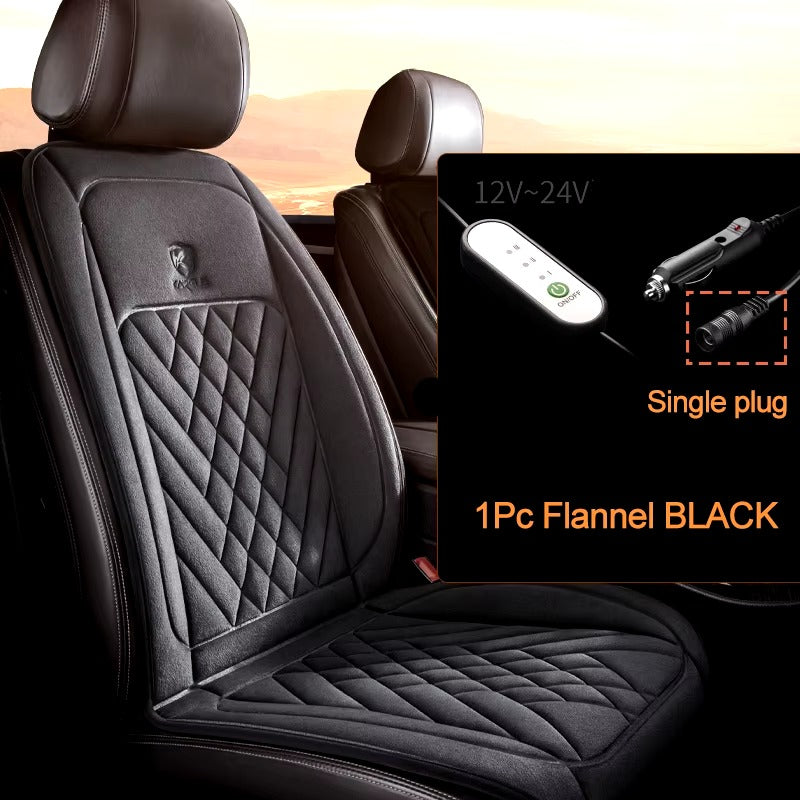 Heated Car Seat Flannel Cushion