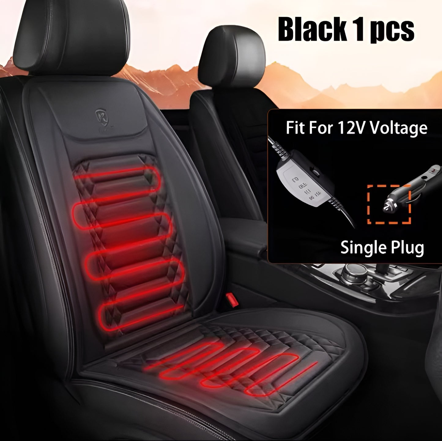 Winter Heated Car Seat Cover 12V