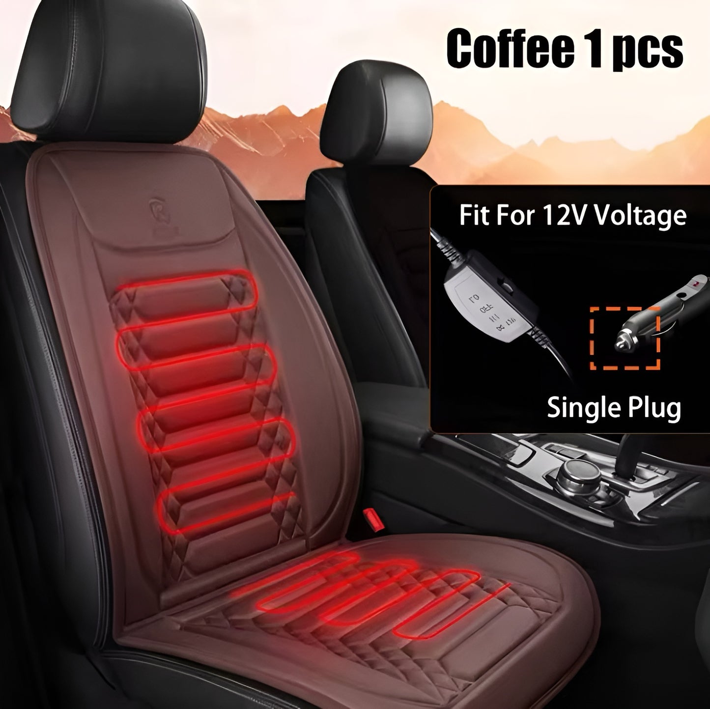 Winter Heated Car Seat Cover 12V