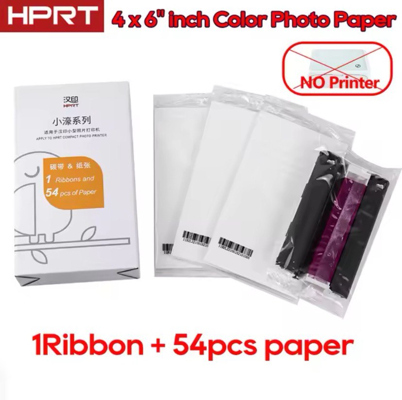 HPRT CP4000L Mini Full-Color Photo Printer – 300dpi, 4x6 Inch, WiFi & Bluetooth, Thermal Sublimation for Home Use